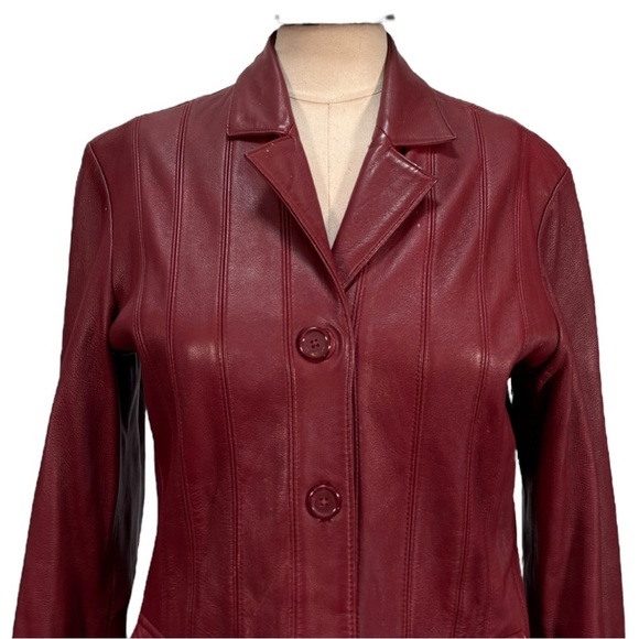 Vintage Mossimo Leather Jacker Size Small - Picture 5 of 10